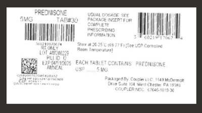Label (Prednisone 5mg)